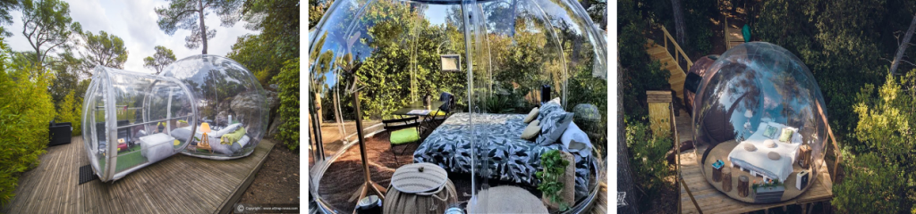 Attrap'Rêves, em França, uma das experiências de glamping diferenciadoras sugeridas